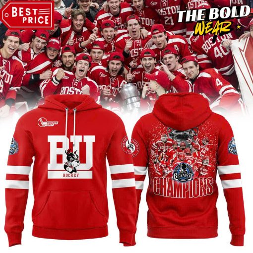 Boston University Terriers 2025 Beanpot MVP Champions Hoodie