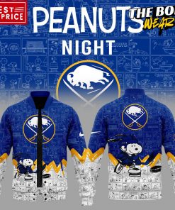 Buffalo Sabres Peanuts Night Special Baseball Jacket