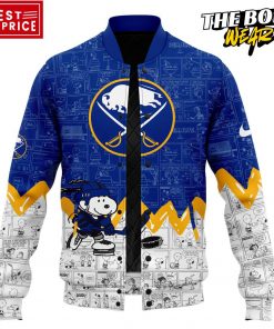 Buffalo Sabres Peanuts Night Special Baseball Jacket