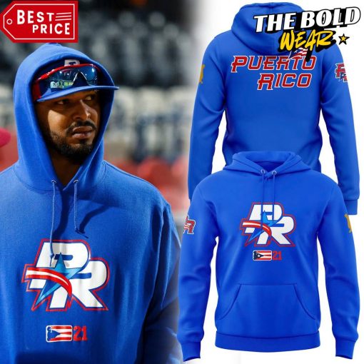 Caribbean Series Puerto Rico Indios de Mayagez Baseball Blue Hoodie