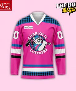 Charlotte Checkers Neon Night Special Edition Hockey Jersey