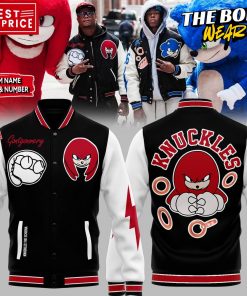 Detroit Lions x Knuckles the Echidna Limited Edition Baseball Jacket