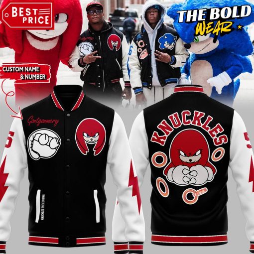 Detroit Lions x Knuckles the Echidna Limited Edition Baseball Jacket