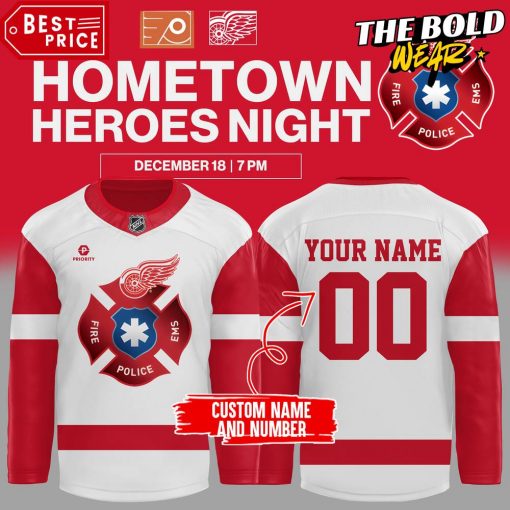 Detroit Red Wings Hometown Heroes Night Special Edition Hockey Jersey