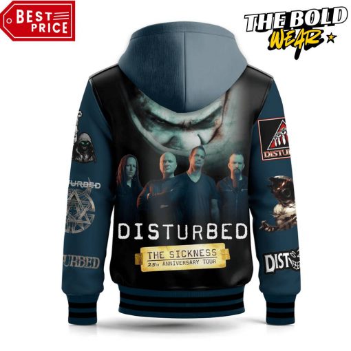 Disturbed The Sickness 25th Anniversary Tour Hooded Baseball Jacket