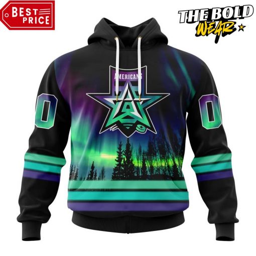 ECHL Allen Americans Northern Lights Special Design Hoodie