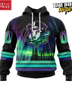 ECHL Bloomington Bison Northern Lights Special Design Hoodie