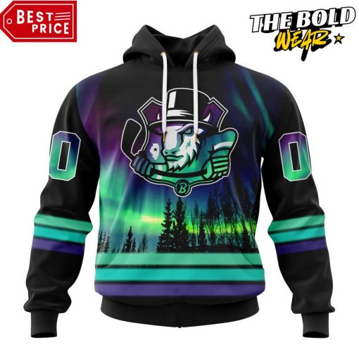 ECHL Bloomington Bison Northern Lights Special Design Hoodie