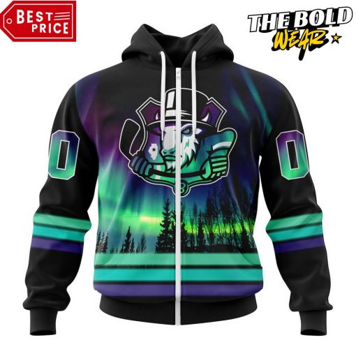 ECHL Bloomington Bison Northern Lights Special Design Hoodie