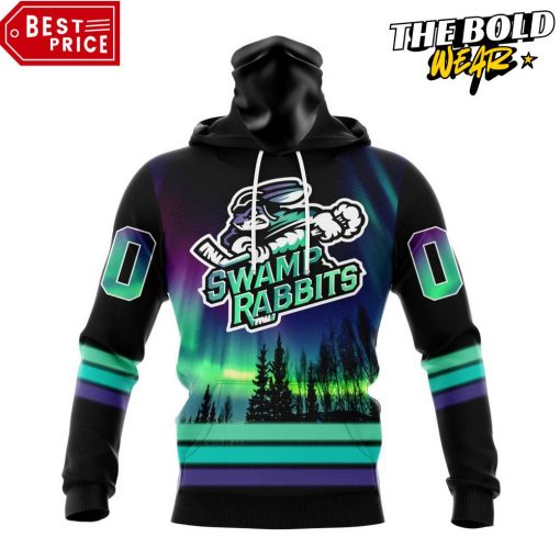 ECHL Greenville Swamp Rabbits Northern Lights Special Design Hoodie