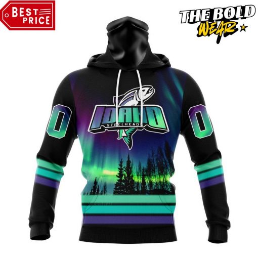 ECHL Idaho Steelheads Northern Lights Special Design Hoodie