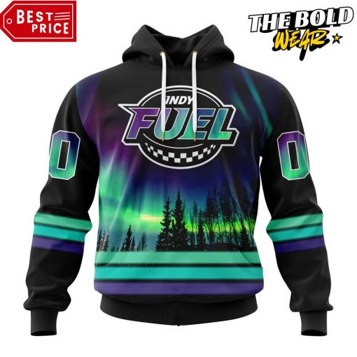 ECHL Indy Fuel Northern Lights Special Design Hoodie