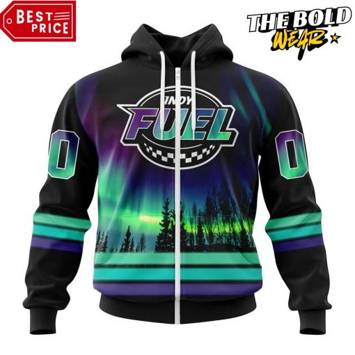 ECHL Indy Fuel Northern Lights Special Design Hoodie