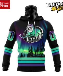 ECHL Jacksonville Icemen Northern Lights Special Design Hoodie