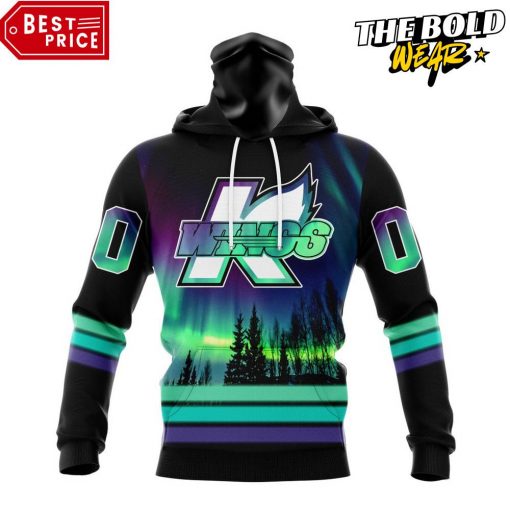 ECHL Kalamazoo Wings Northern Lights Special Design Hoodie