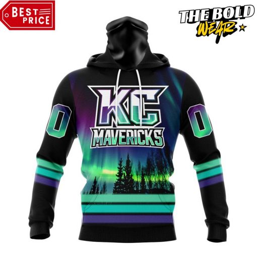 ECHL Kansas City Mavericks Northern Lights Special Design Hoodie