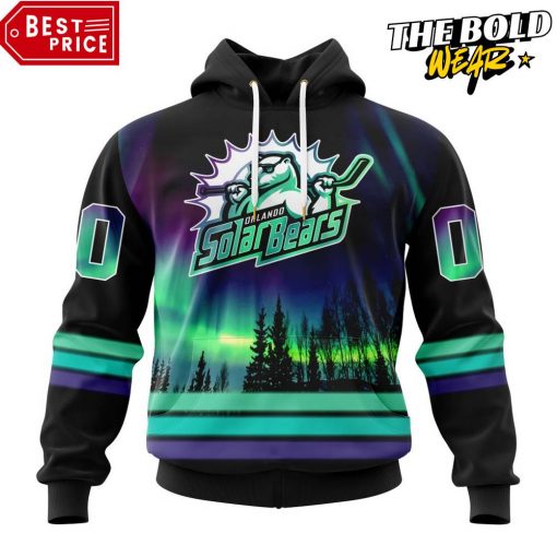 ECHL Orlando Solar Bears Northern Lights Special Design Hoodie