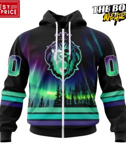 ECHL Reading Royals Northern Lights Special Design Hoodie