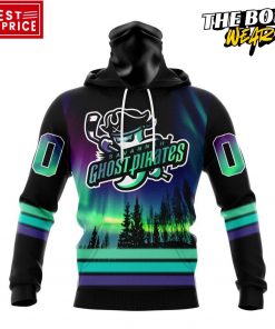 ECHL Savannah Ghost Pirates Northern Lights Special Design Hoodie