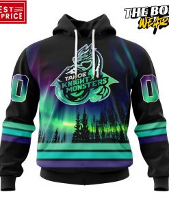 ECHL Tahoe Knight Monsters Northern Lights Special Design Hoodie