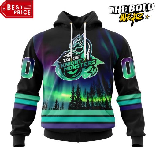 ECHL Tahoe Knight Monsters Northern Lights Special Design Hoodie