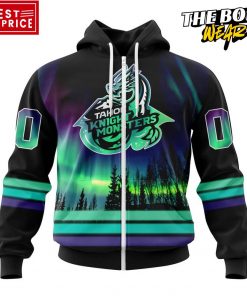 ECHL Tahoe Knight Monsters Northern Lights Special Design Hoodie