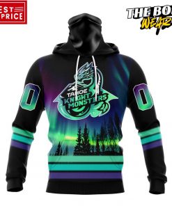 ECHL Tahoe Knight Monsters Northern Lights Special Design Hoodie