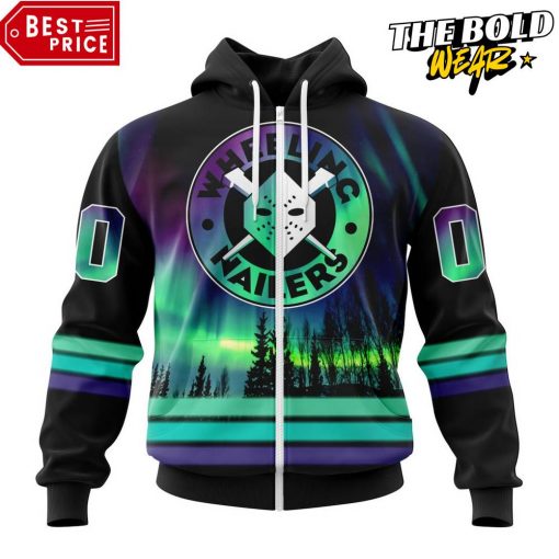 ECHL Wheeling Nailers Northern Lights Special Design Hoodie