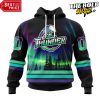 ECHL Wheeling Nailers Northern Lights Special Design Hoodie