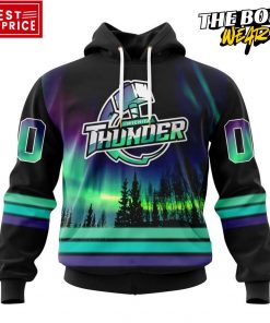 ECHL Wichita Thunder Northern Lights Special Design Hoodie