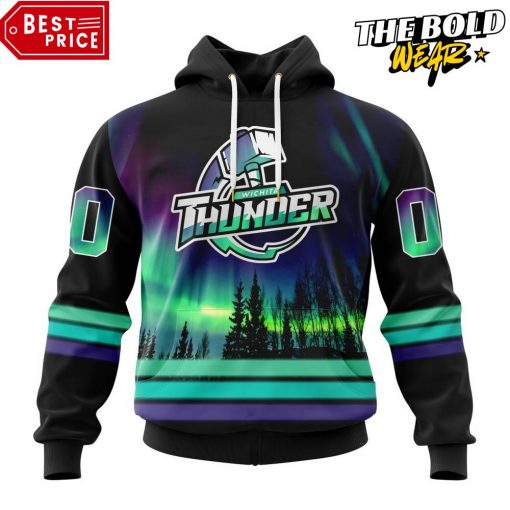 ECHL Wichita Thunder Northern Lights Special Design Hoodie