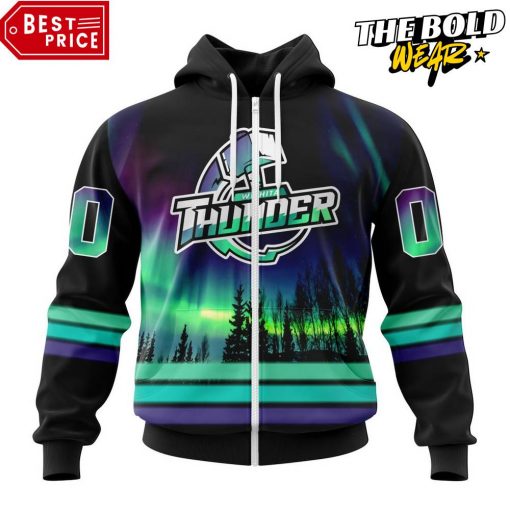 ECHL Wichita Thunder Northern Lights Special Design Hoodie