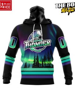 ECHL Wichita Thunder Northern Lights Special Design Hoodie