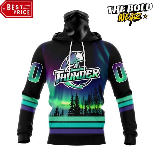 ECHL Wichita Thunder Northern Lights Special Design Hoodie