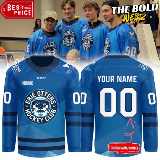 Erie Otters Highmark Club Caring Place Blue Jersey