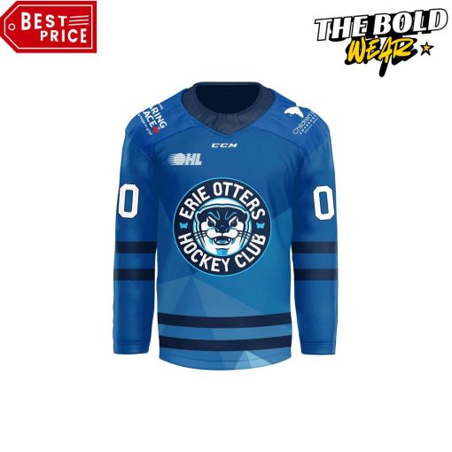 Erie Otters Highmark Club Caring Place Blue Jersey