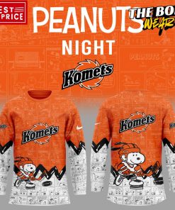 Fort Wayne Komets Peanuts Night Special Edition Hockey Jersey