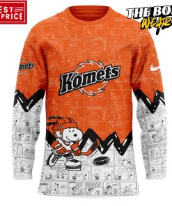 Fort Wayne Komets Peanuts Night Special Edition Hockey Jersey