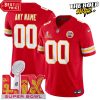 Kansas City Chiefs Super Bowl LIX Limited Edition White Football Jersey