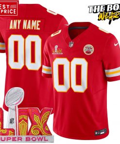 Kansas City Chiefs Super Bowl LIX Limited Edition Red Football Jersey