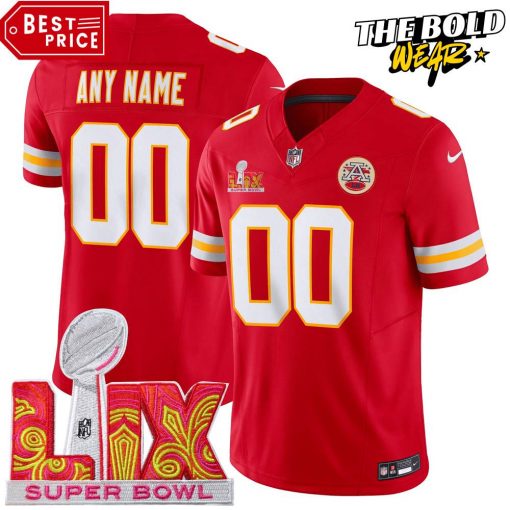 Kansas City Chiefs Super Bowl LIX Limited Edition Red Football Jersey