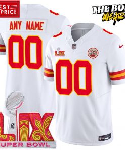 Kansas City Chiefs Super Bowl LIX Limited Edition White Football Jersey