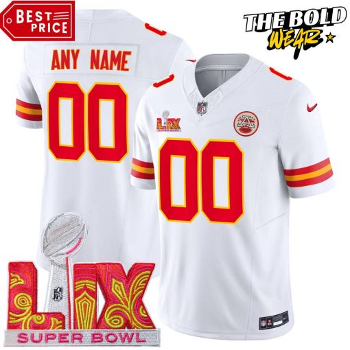 Kansas City Chiefs Super Bowl LIX Limited Edition White Football Jersey