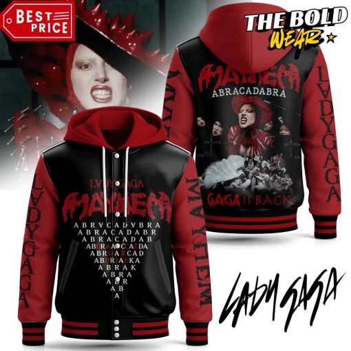 Lady Gaga Mayhem “Gaga is Back” Hooded Baseball Jacket