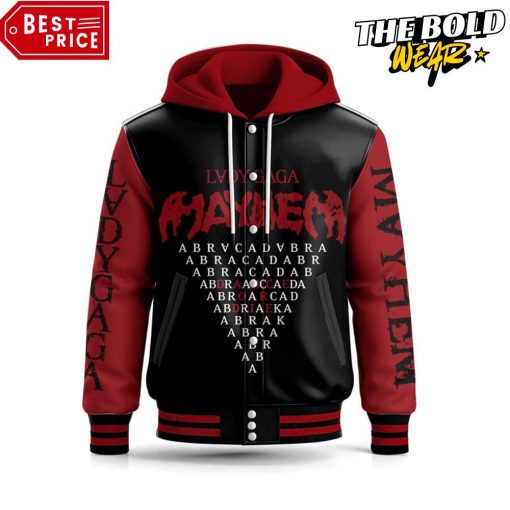 Lady Gaga Mayhem “Gaga is Back” Hooded Baseball Jacket