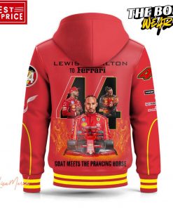 Lewis Hamilton Scuderia Ferrari Team Hooded Baseball Jacket