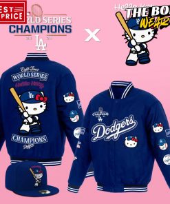 Los Angeles Dodgers x Hello Kitty 2024 World Series Champions Baseball Jacket