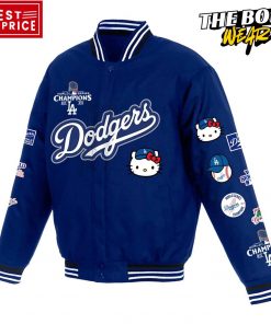 Los Angeles Dodgers x Hello kitty 2024 World Series Champions Baseball Jacket