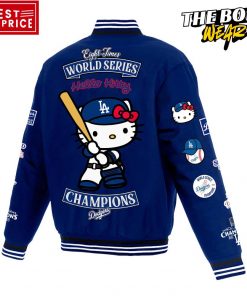 Los Angeles Dodgers x Hello kitty 2024 World Series Champions Baseball Jacket