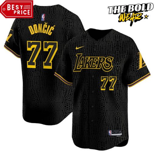 Los Angeles Lakers Black Mamba Style Baseball Jersey